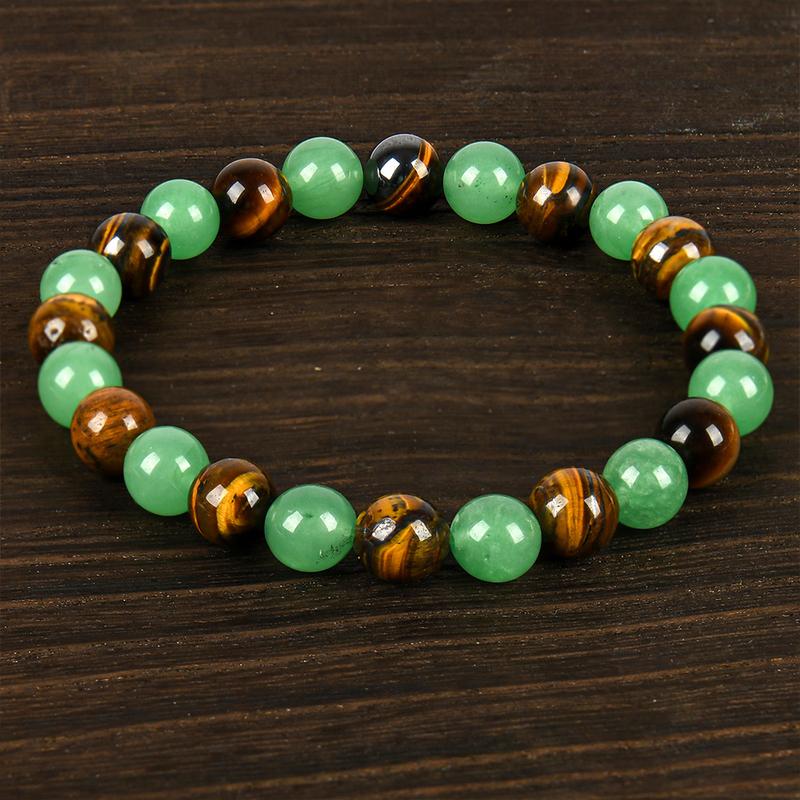 ✨ Blue Beaded Friendship Bracelet 🌿 Protection & Encouragement Gift 💎 Colorblock Crystal Design