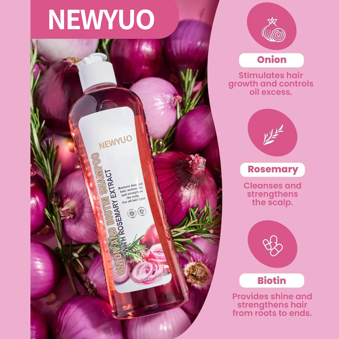 Newyuo Onion Rosemary Hair Conditioner – Scalp-Nourishing, Breakage-Reducing Formula for Fuller, Shinier Hair