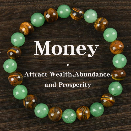 ✨ Blue Beaded Friendship Bracelet 🌿 Protection & Encouragement Gift 💎 Colorblock Crystal Design