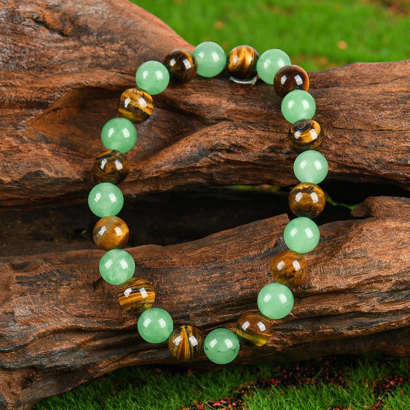 ✨ Blue Beaded Friendship Bracelet 🌿 Protection & Encouragement Gift 💎 Colorblock Crystal Design