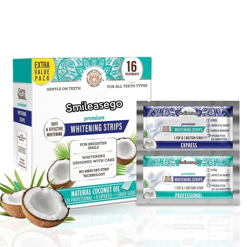 [70% OFF]New Teeth Whitening Strips -7 Day - Enamel Safe Teeth Whitening For Sensitive Teeth, Non Slip, Teeth Whitening Strips