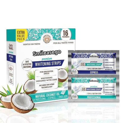 [70% OFF]New Teeth Whitening Strips -7 Day - Enamel Safe Teeth Whitening For Sensitive Teeth, Non Slip, Teeth Whitening Strips
