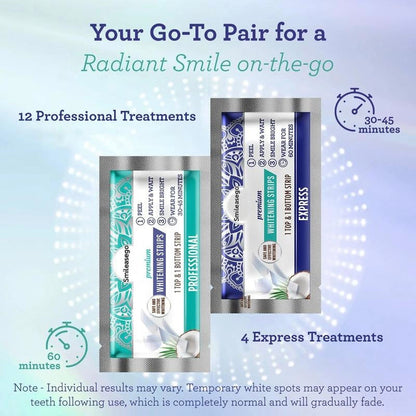 [70% OFF]New Teeth Whitening Strips -7 Day - Enamel Safe Teeth Whitening For Sensitive Teeth, Non Slip, Teeth Whitening Strips