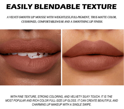 Last 3 Hours Special Offer: Super Long-Lasting Lipstick, stays on for 12 hours without fading, lightweight, long-lasting and stain-resistant matte soft lip color